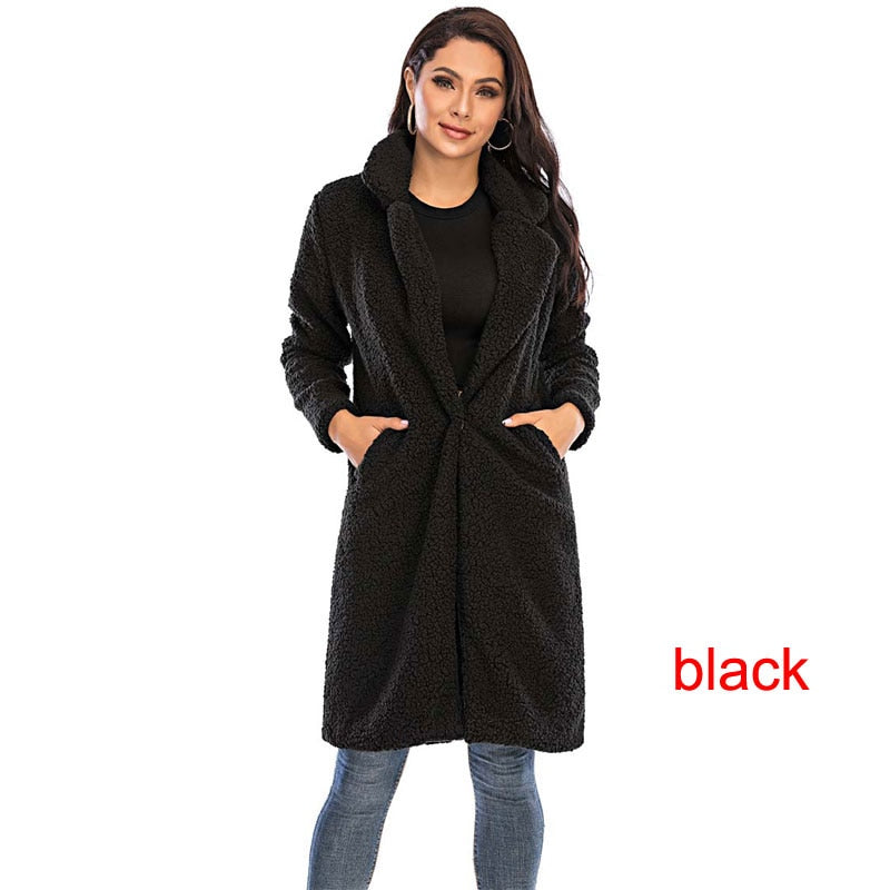 Women's Faux Fur Long Coat