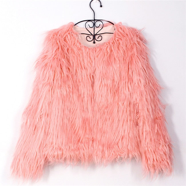 Women's Fluffy Warm Fur Coat