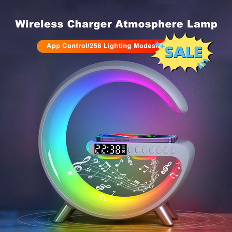 2023 New Intelligent G Shaped LED Lamp Bluetooth Speake