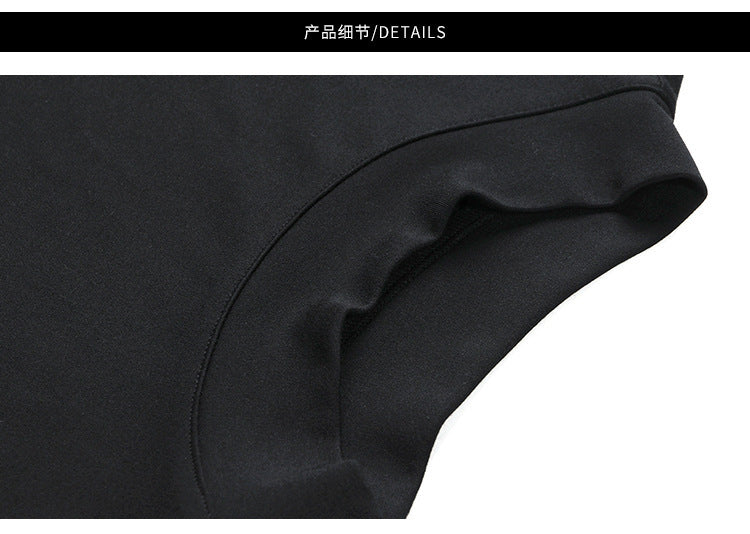 Half-high Collar Long Sleeves T-shirt Men's Undershirt