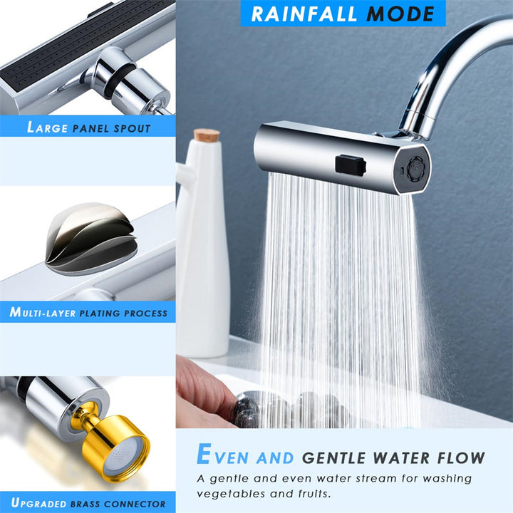 Universal Rotating Bubbler Multifunctional Water Nozzle