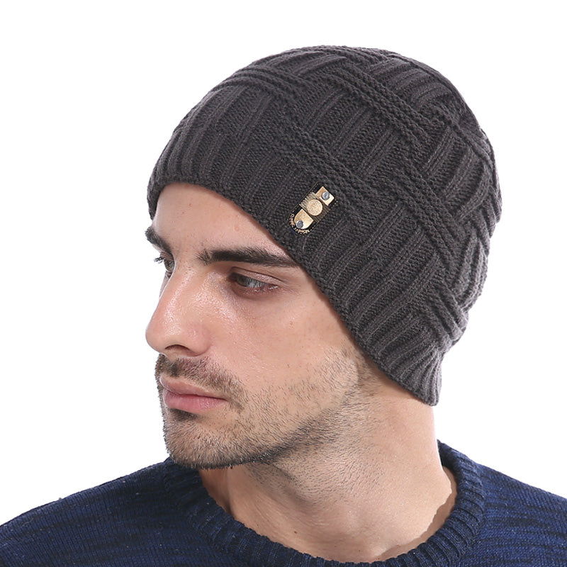 Winter Warm Knitted Beanie for Men