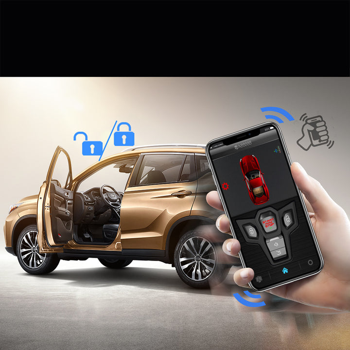 Mobile Phone Control Car Button To Start The Car Alarm