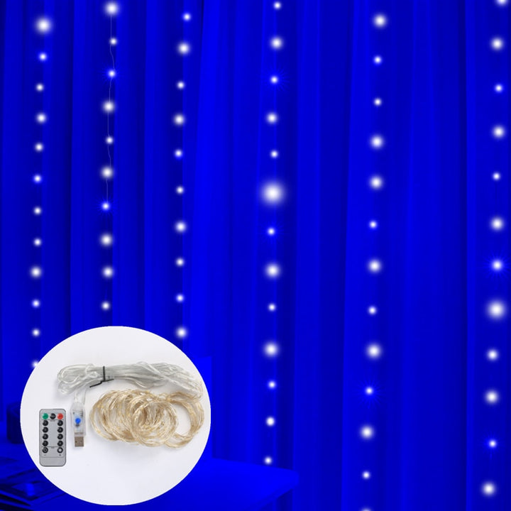 Luzes de guirlanda de cortina LED