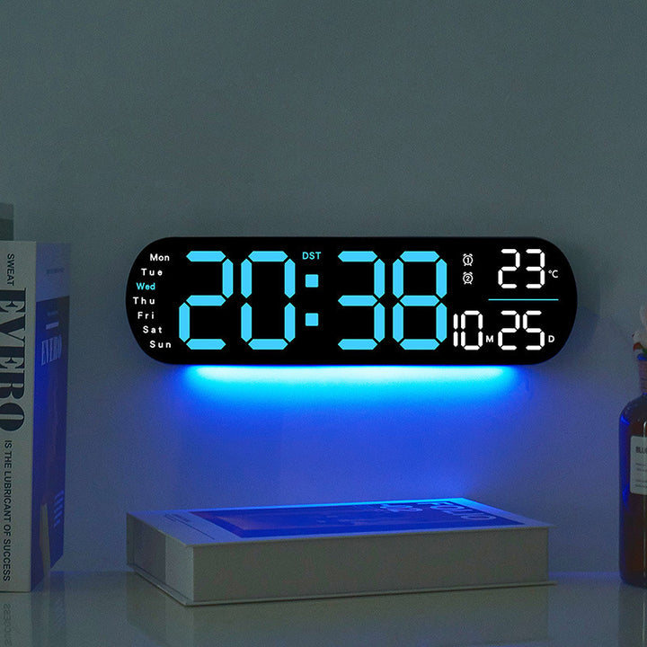 Multifunctional Clock Living Room Clock Large Screen LED Digital Alarm Clock Timing