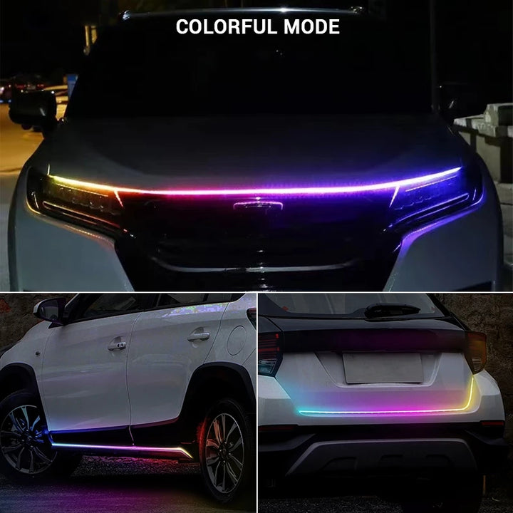 LED Colorful Car Head Cover Through Light