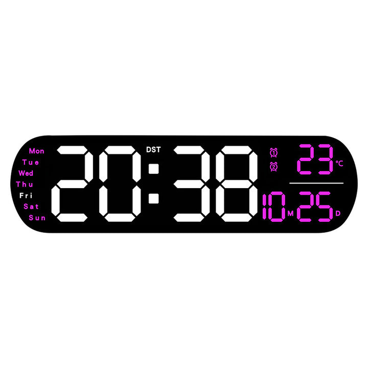 Multifunctional Clock Living Room Clock Large Screen LED Digital Alarm Clock Timing