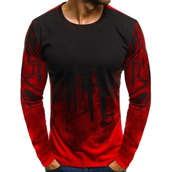 Camiseta estampada com personalidade esportiva e fitness da moda