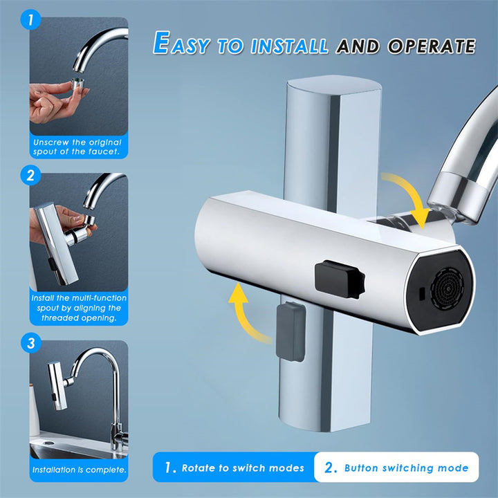 Universal Rotating Bubbler Multifunctional Water Nozzle