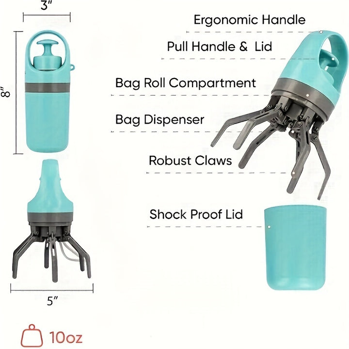 Portable Dog Poop Scooper, Sanitary Dog Waste Picker