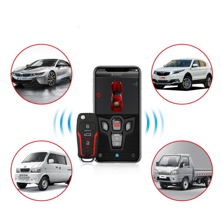 Mobile Phone Control Car Button To Start The Car Alarm