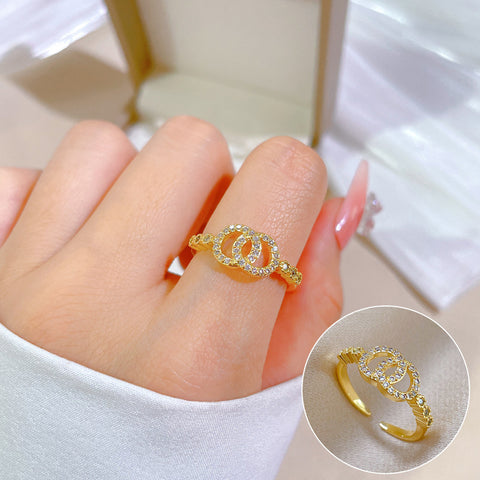 Ring Classic Style Fashion Micro Inlay Light Luxury