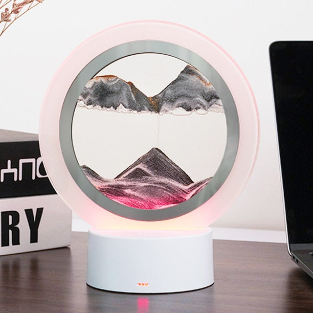 7 Colors USB Sandscape Table Lamp