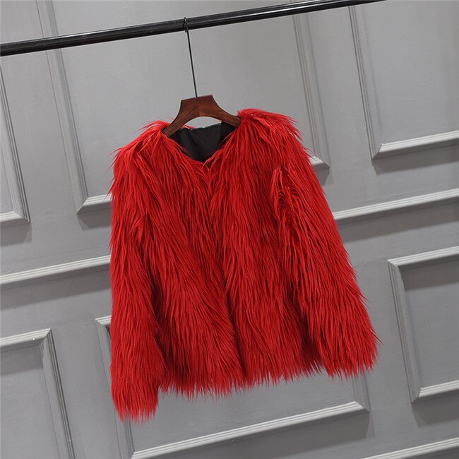 Women's Fluffy Warm Fur Coat