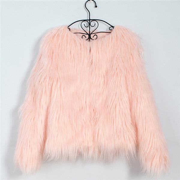 Women's Fluffy Warm Fur Coat