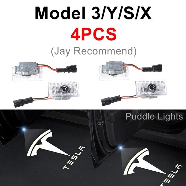 For Tesla Model 3 Y S X Puddle Lights No Fade