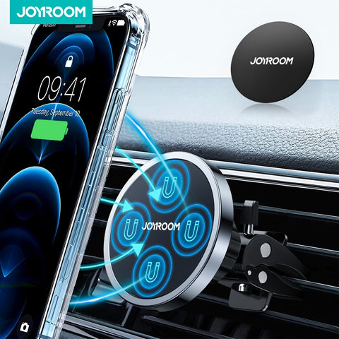 Carregador sem fio magnético para suporte de telefone para carro 15W Qi
