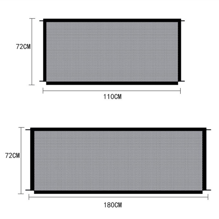 Black Foldable Protection Pet Safety Gate