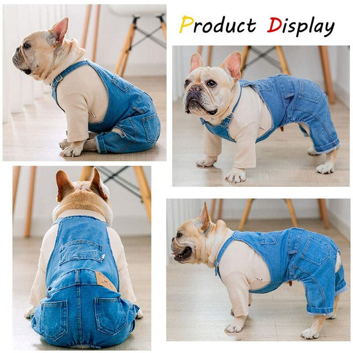 Macacão Cachorro Jeans Azul