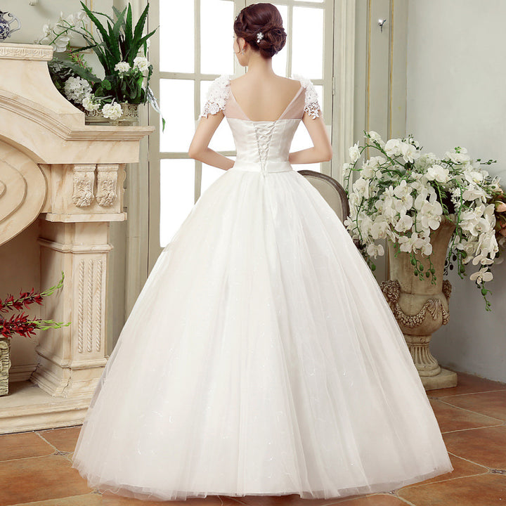 Summer 2024 New Large Size Wedding Yarn Dress Slim-fit