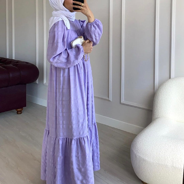 Vestido Solto Robe Moda Abaya