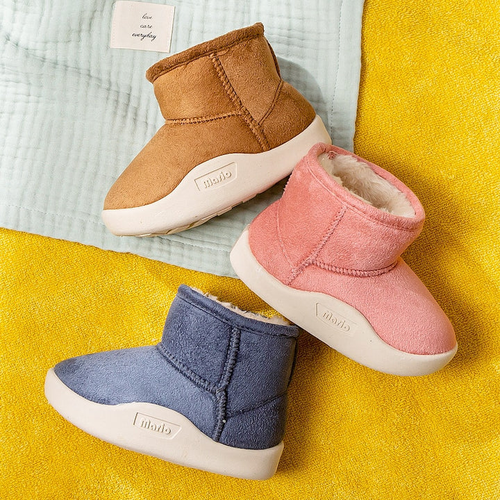 Botas de inverno quentes para meninos e meninas