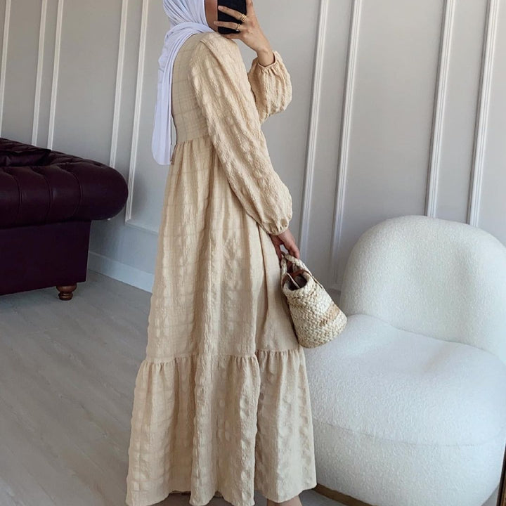 Vestido Solto Robe Moda Abaya