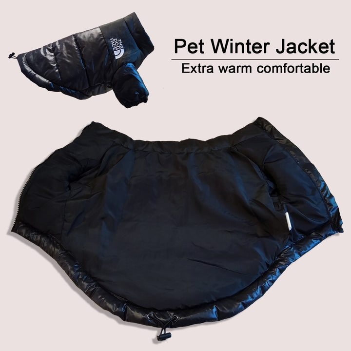 Roupas quentes para cães de inverno à prova de vento