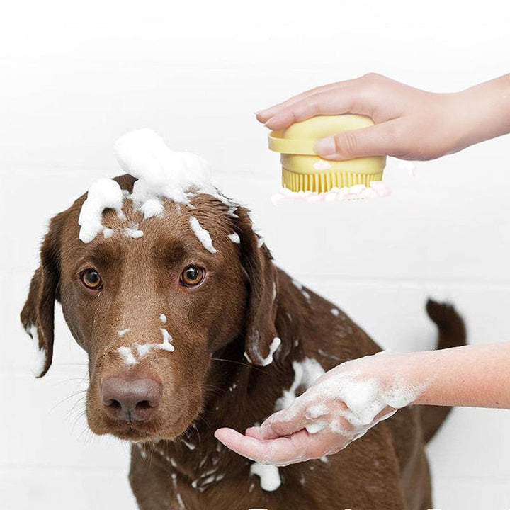 Luvas de massagem para banho de cachorro