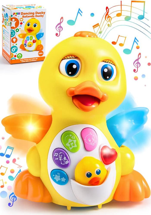 Brinquedo musical de pato para bebê