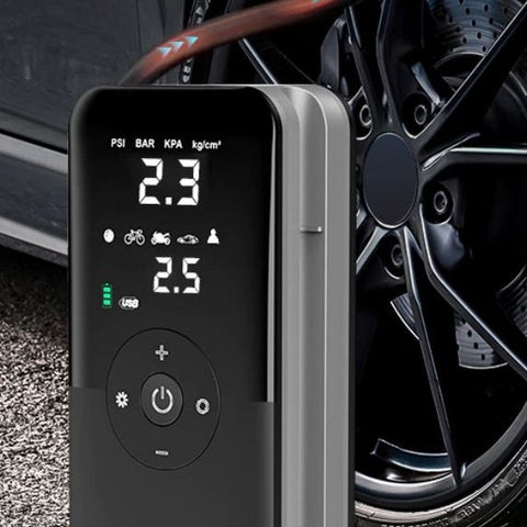 Inflador elétrico portátil de pneus