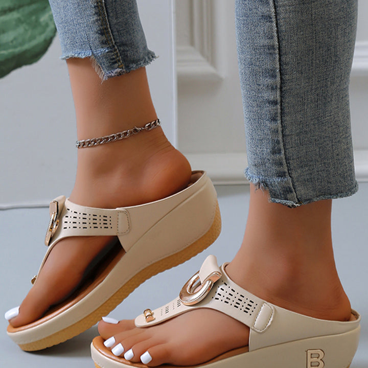 Rome Wedges Platform Slippers