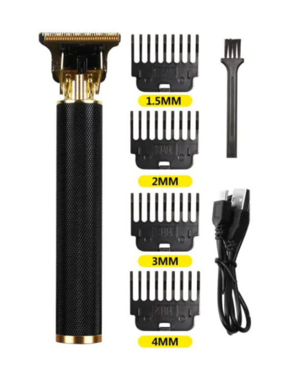 Aparador de cabelo elétrico vintage USB profissional