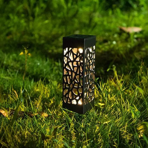 Luz de jardim vintage à prova d'água movida a energia solar