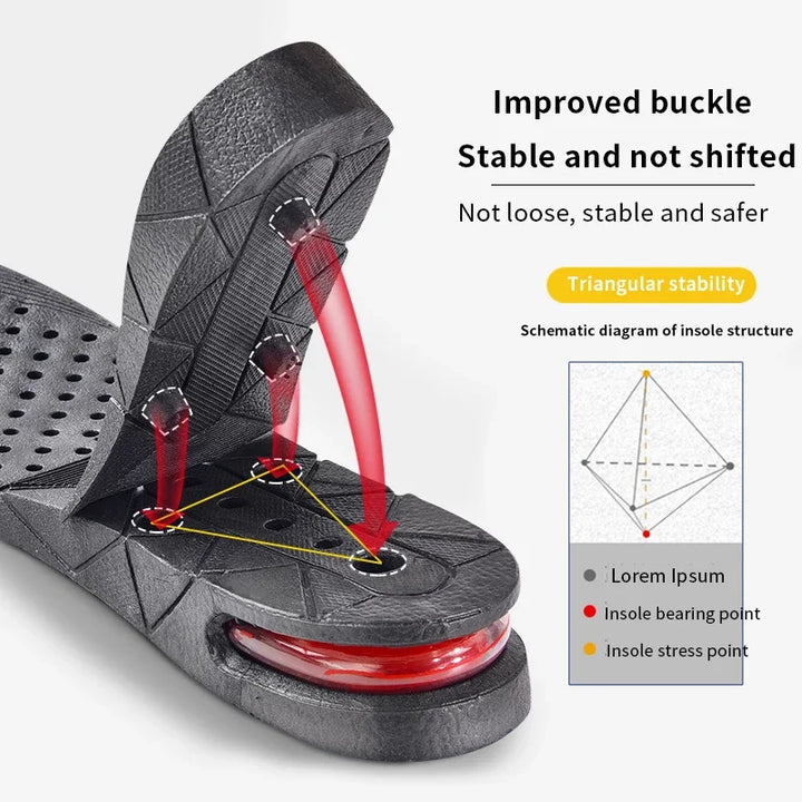 Height increasing insole invisible heightening model