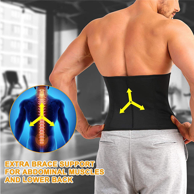 Sweaty Abdominal Belt Silver Ion Four-breasted Buckle Belt Plastic