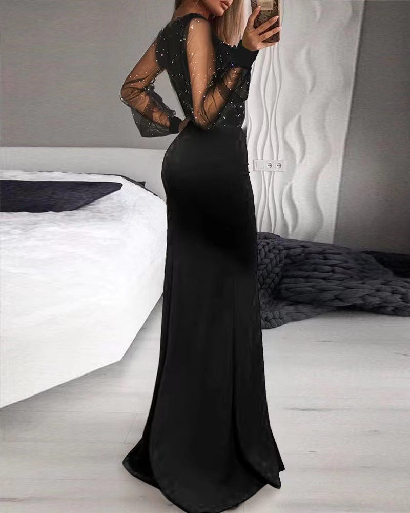 2024 New Hip Waist  Black L. Dress