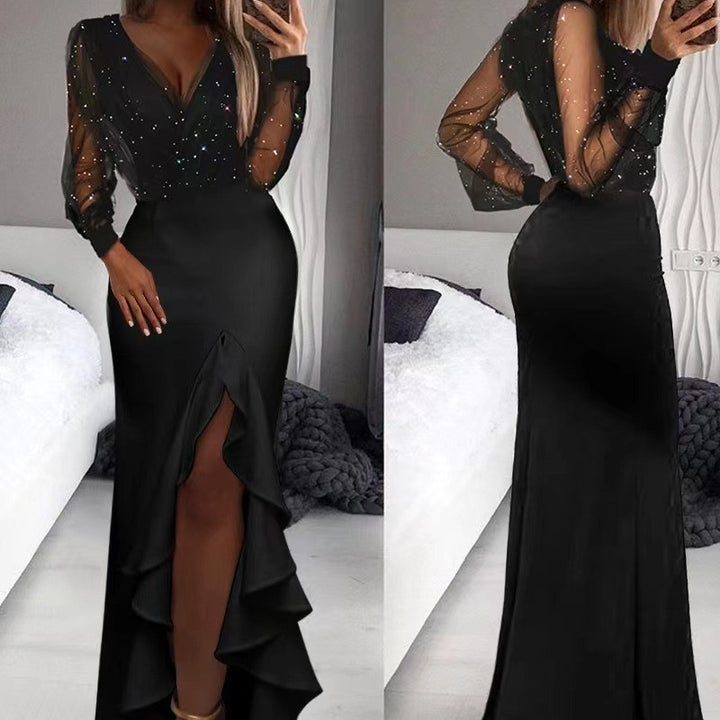 2024 New Hip Waist  Black L. Dress