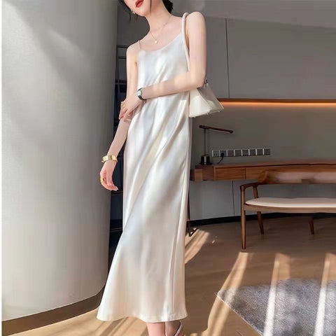 Vestido tipo estilingue estilo coreano feminino 