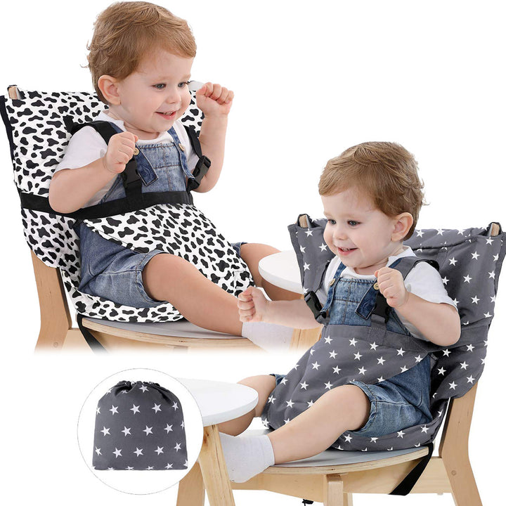 New Portable Baby Dining Chair Bag Baby Safety Seat With Strap Color Baby Dining Chair Helper Neutral