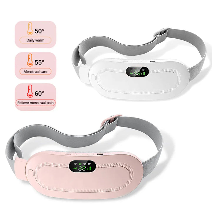 Almofada de aquecimento menstrual portátil palácio cinto quente cinto de cintura massageador de cãibras almofada de aquecimento menstrual cinto de alívio de dismenorreia 