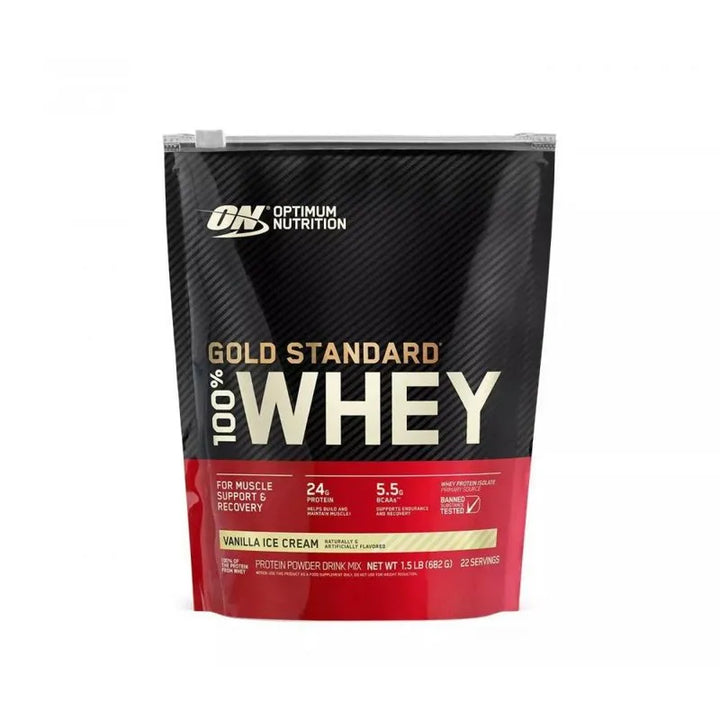 Gold Standard 100% Whey, proteína em pó, sorvete de baunilha, 22 porções 