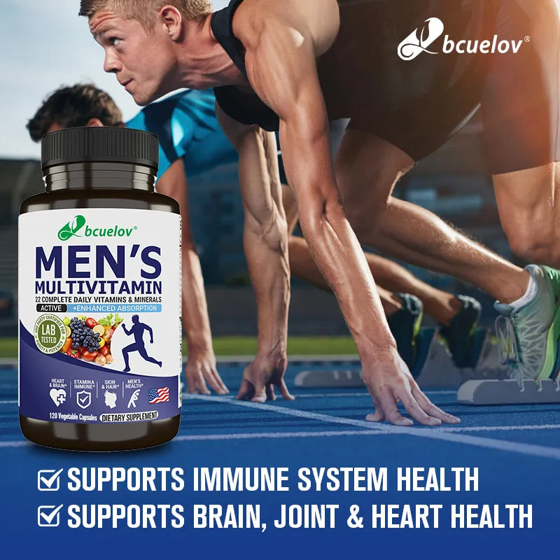 Men's Multivitamin Capsules - Contains B12, B6, B1, Zinc