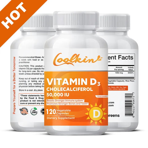 Suplemento de vitamina D, 50.000 UI 