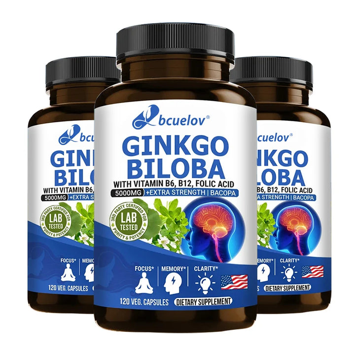 Ginkgo Biloba Supplement - Vitamin B6 B12