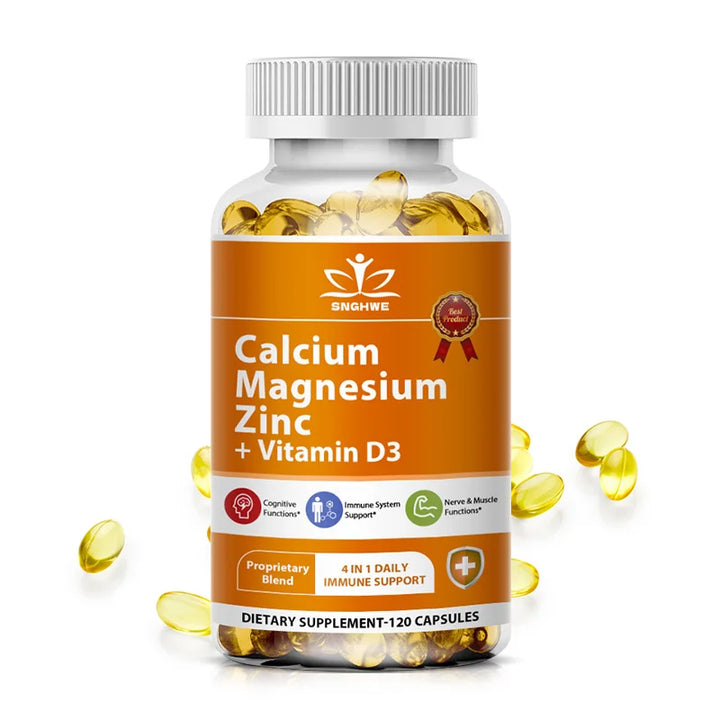 Cápsulas de Cálcio Magnésio Zinco com Vitamina D3 