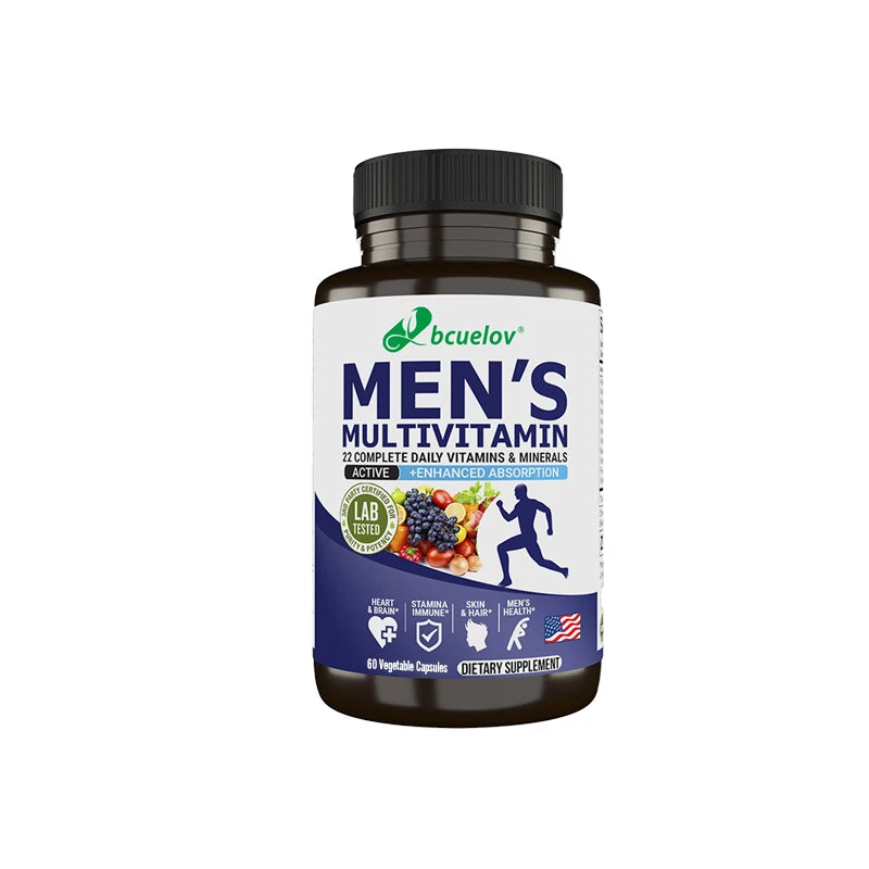 Men's Multivitamin Capsules - Contains B12, B6, B1, Zinc