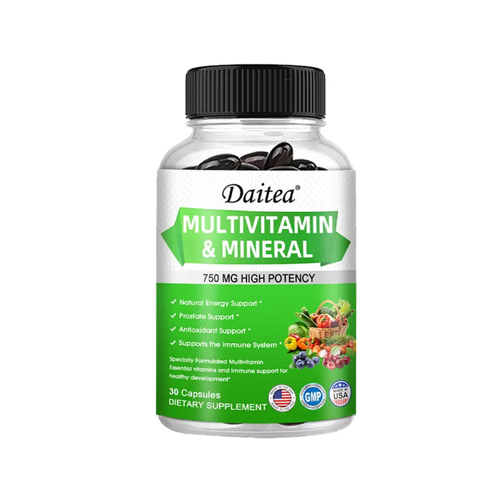 Cápsulas multivitamínicas contêm vitaminas e minerais 