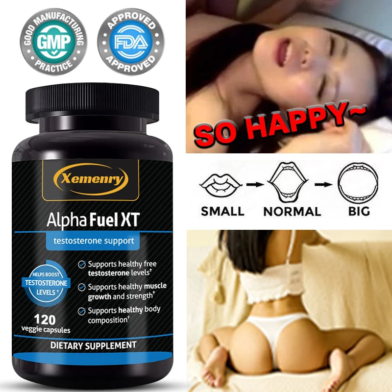 Natural Stamina & Strength Gainer. With Horny Goat Extract, Testosterone Booster for Men