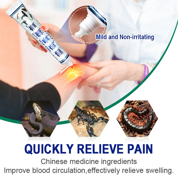 Oil Back Pain Cream Scorpion Venom Treat Knee Neck Muscle Joint Ache Arthritis Creatine Herbal Medical